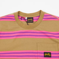 Stan Ray Football T-Shirt - Washed Pink Stripe thumbnail