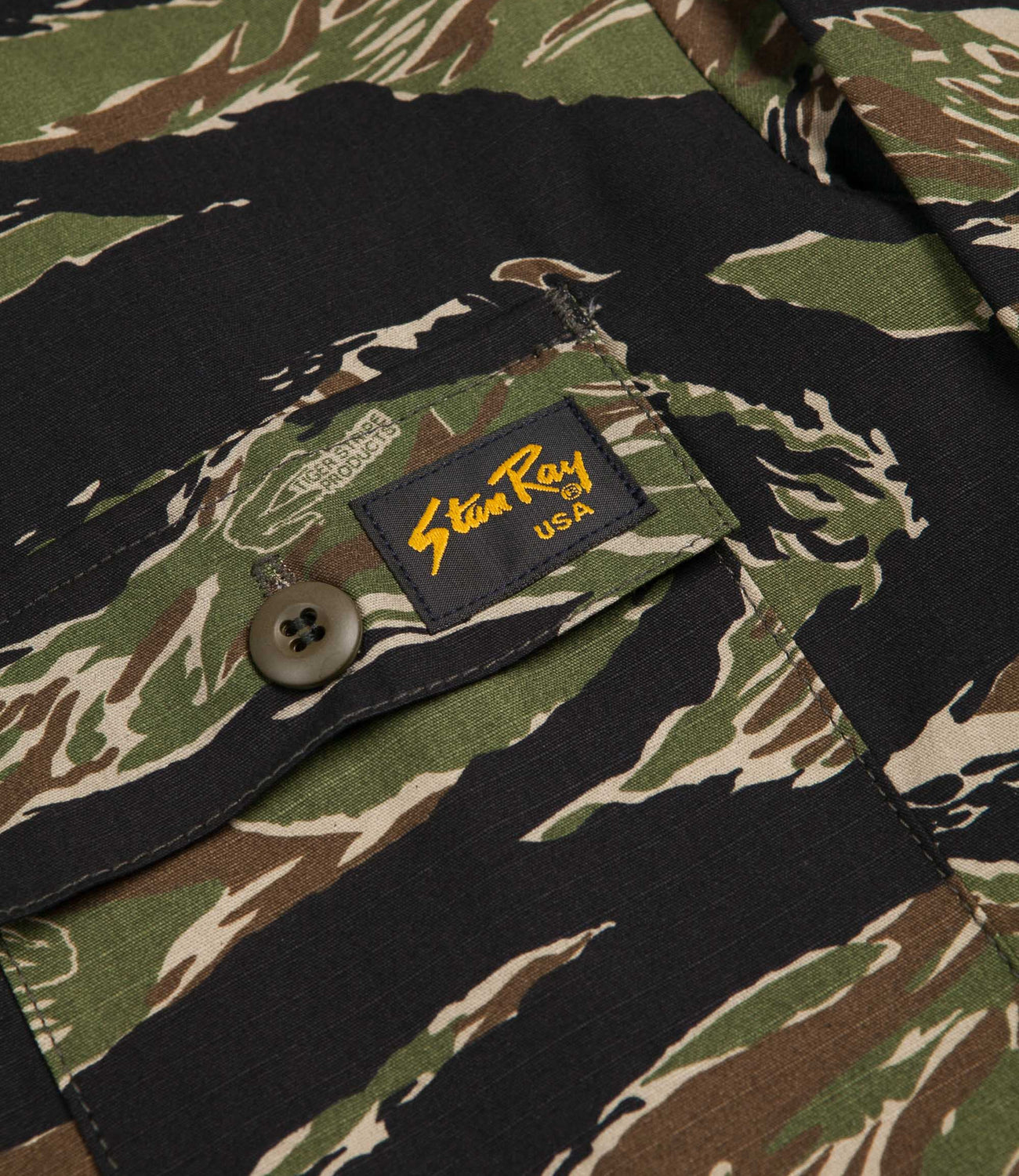 Stan Ray Four Pocket Military Jacket - Tiger Stripe Ripstop | Flatspot