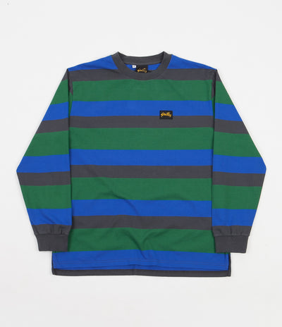 Stan Ray Long Sleeve Football T-Shirt - Indian Green Stripe