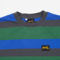 Stan Ray Long Sleeve Football T-Shirt - Indian Green Stripe thumbnail