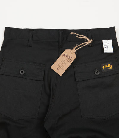 Stan Ray Original 107 4 Pocket Fatigue Trousers - Black