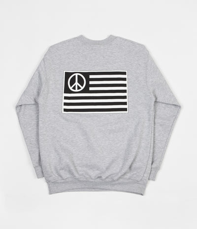 Stan Ray Peace Stripe Crewneck Sweatshirt - Grey