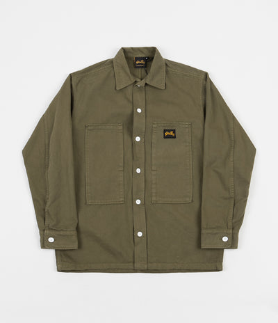 Stan Ray Prison Shirt - Olive Overdye Natural Drill