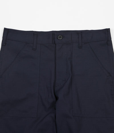 Stan Ray Slim Fit 4 Pocket Fatigue Trousers - Navy Rip Stop