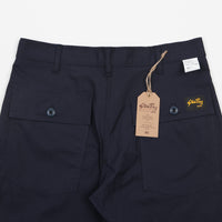 Stan Ray Slim Fit 4 Pocket Fatigue Trousers - Navy Rip Stop thumbnail