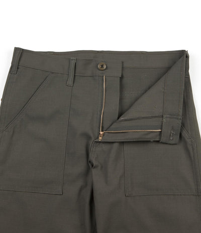 Stan Ray Slim Fit 4 Pocket Fatigue Trousers - Olive Rip Stop