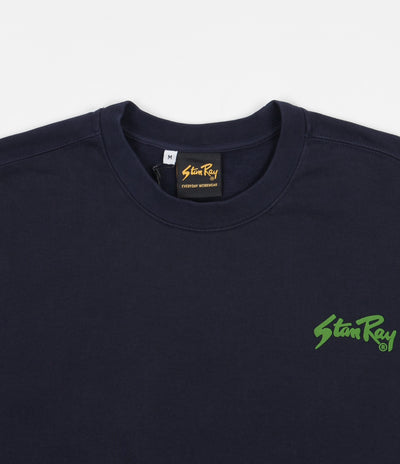 Stan Ray Stan Crewneck Sweatshirt - Navy / Fresh Green Print