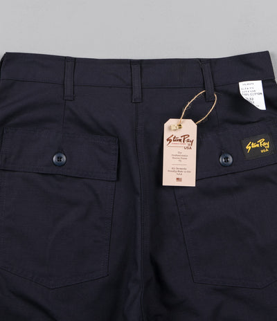 Stan Ray Taper Fit 4 Pocket Fatigue Trousers - Navy Rip Stop