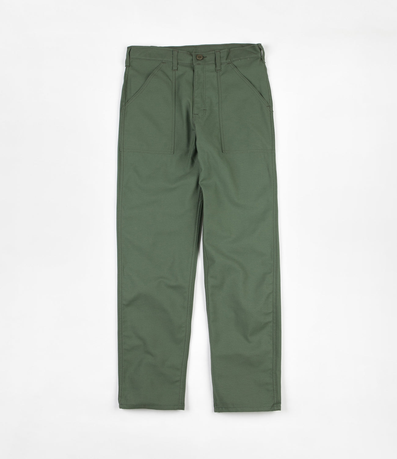 Stan Ray Taper Fit 4 Pocket Fatigue Trousers - Olive Sateen | Flatspot