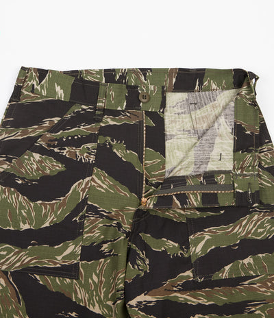 Stan Ray Taper Fit 4 Pocket Fatigue Trousers - Green Tigerstripe Ripstop