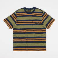 Stan Ray Yarn Dye Stripe Thick T-Shirt - Navy Border Stripe thumbnail