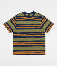 Stan Ray Yarn Dye Stripe Thick T-Shirt - Navy Border Stripe