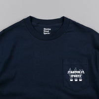 Stanton Street Sports Coffee Pocket T-Shirt - Navy thumbnail