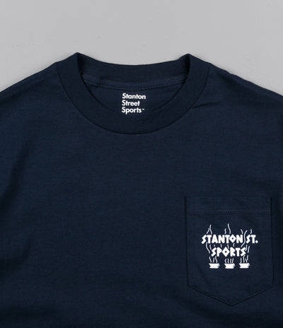 Stanton Street Sports Coffee Pocket T-Shirt - Navy