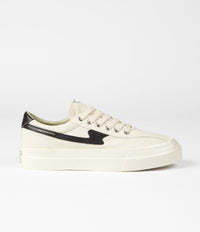 Stepney Workers Club Dellow S-Strike Canvas Shoes in Ecru and Black
