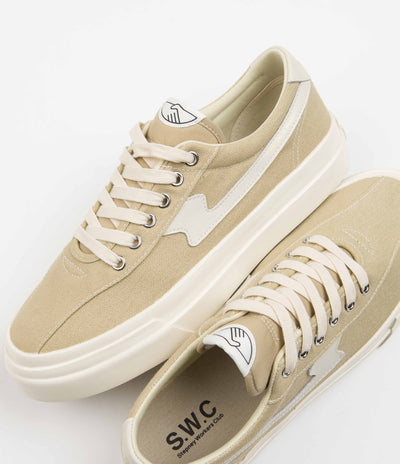 Stepney Workers Club Dellow S-Strike Canvas Shoes - Sand / Ecru