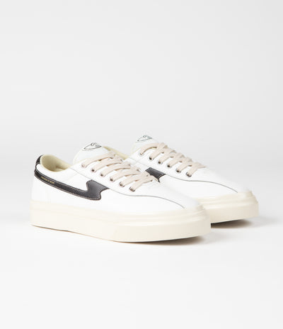 Stepney Workers Club Dellow S-Strike Leather Shoes - White / Black