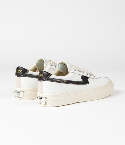 Stepney Workers Club Dellow S-Strike Leather Shoes - White / Black