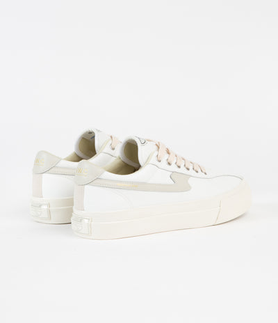 Stepney Workers Club Dellow S-Strike Leather Shoes - White / Putty