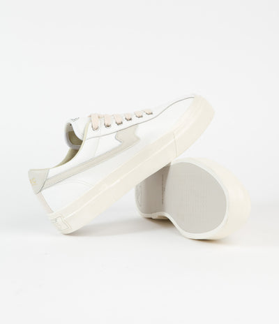 Stepney Workers Club Dellow S-Strike Leather Shoes - White / Putty