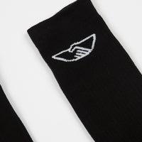 Stepney Workers Club Handshake Socks in Black thumbnail