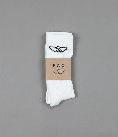 Stepney Workers Club Handshake Socks - White