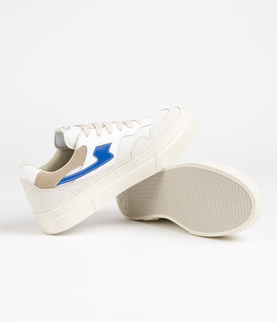 Stepney Workers Club Pearl S-Strike Suede Shoes - Ecru / Blue