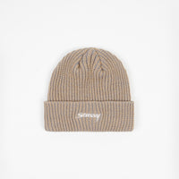 Stussy 2 Tone Knit Short Beanie - Tan thumbnail