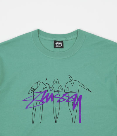 Stussy 3 People T-Shirt - Green