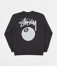 ★人気★【Stussy】★8 BALL CREW PIGMENT DYED★NAVY★ Stussy 8 Ball Pigment Dyed Zip Hoodie Black, 100% Authentic
