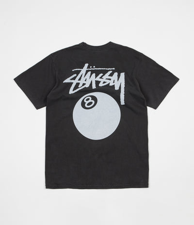 Stussy 8 Ball Pigment Dyed T-Shirt in Black