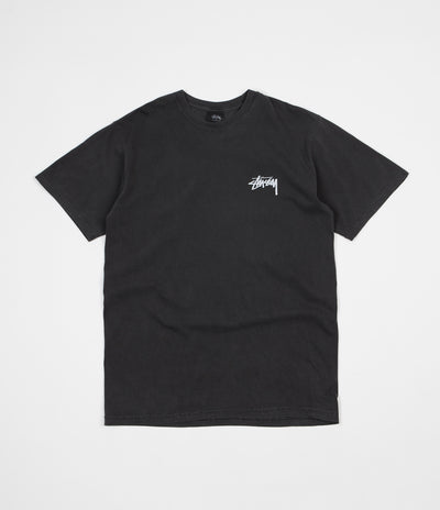 Stussy 8 Ball Pigment Dyed T-Shirt in Black