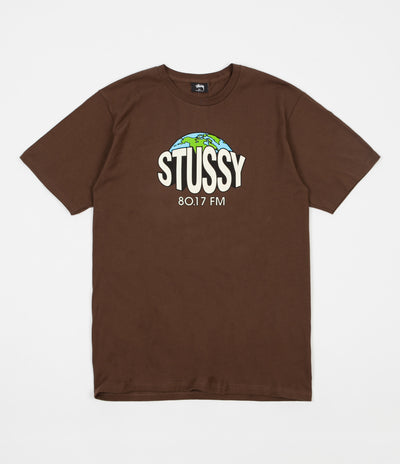 Stussy 80.17 FM T-Shirt - Chocolate