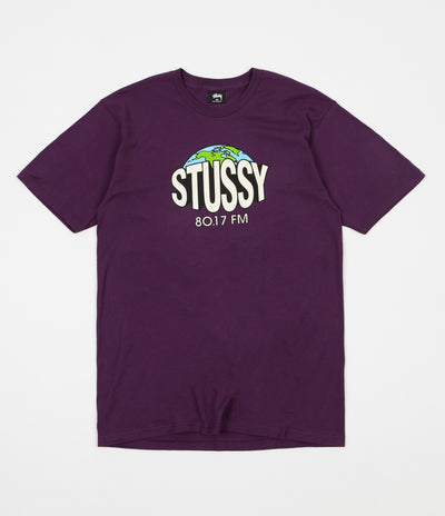 Stussy 80.17 FM T-Shirt - Grape