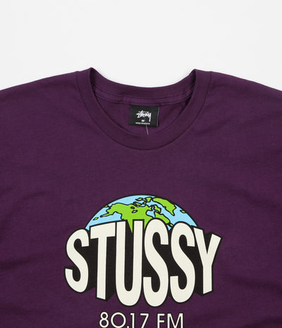 Stussy 80.17 FM T-Shirt - Grape