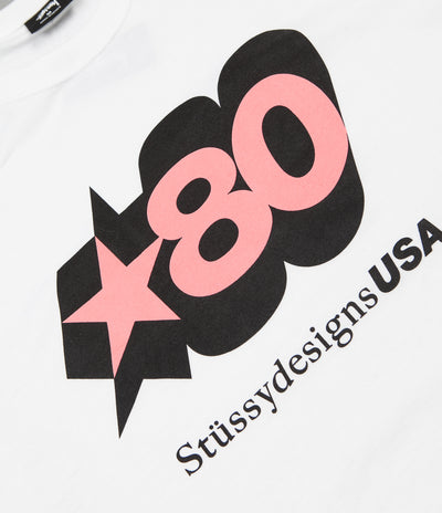 Stussy 80 Star T-Shirt - White