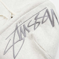 Stussy Back Hood Applique Hoodie - Ash Heather thumbnail
