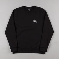 Stussy Basic Crewneck Sweatshirt - Black / Grey thumbnail