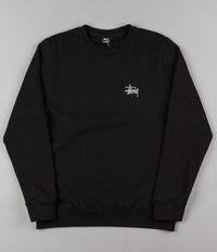 Stussy Basic Crewneck Sweatshirt - Black / Grey