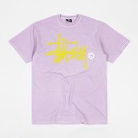 Stussy Basic Logo Pigment Dyed T-Shirt - Lavender thumbnail
