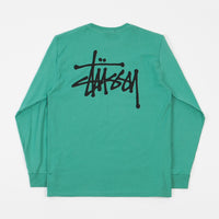 Stussy Basic Long Sleeve T-Shirt - Green thumbnail