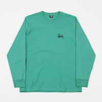Stussy Basic Long Sleeve T-Shirt - Green thumbnail