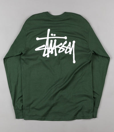 Stussy Basic Long Sleeve T-shirt - Pine