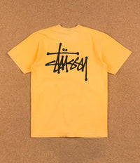 Stussy Basic Pigment Dyed T-Shirt - Faded Yellow