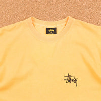 Stussy Basic Pigment Dyed T-Shirt - Faded Yellow thumbnail