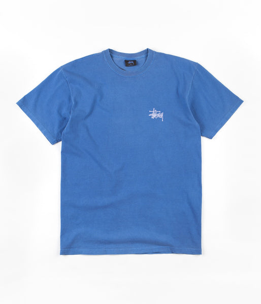 Stussy Basic Pigment Dyed T-Shirt - Indigo | Flatspot