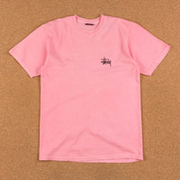 Stussy Basic Pigment Dyed T-Shirt - Pink thumbnail