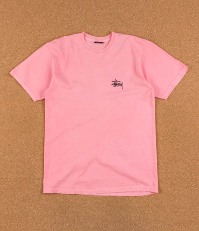 Stussy Basic Pigment Dyed T-Shirt - Pink