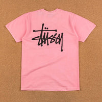 Stussy Basic Pigment Dyed T-Shirt - Pink thumbnail