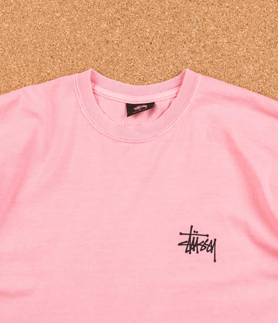 Stussy Basic Pigment Dyed T-Shirt - Pink